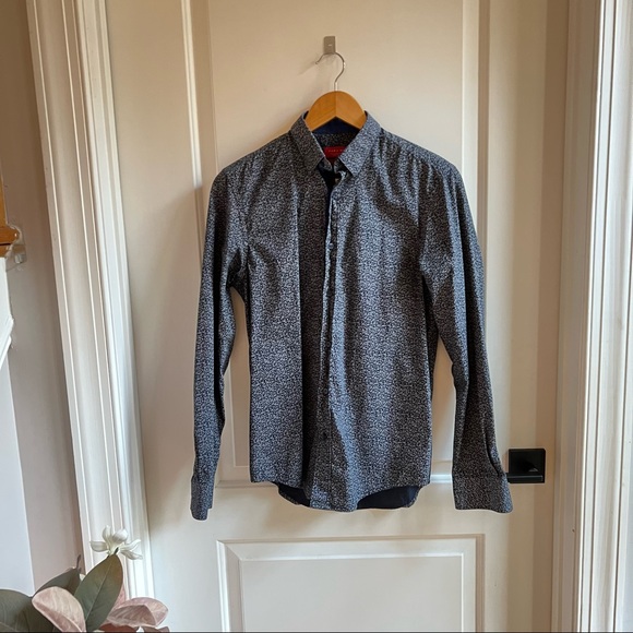 Zara Man Slim Fit Floral Button Down Shirt - Picture 3 of 6